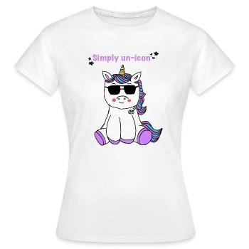 Licorne - T-shirt Femme - blanc - Devant - AI Model Female 172 dark (172cm)