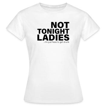 Pas ce soir Chemise de fête bourrée - T-shirt Femme - blanc - Devant - AI Model Female 172 dark (172cm)