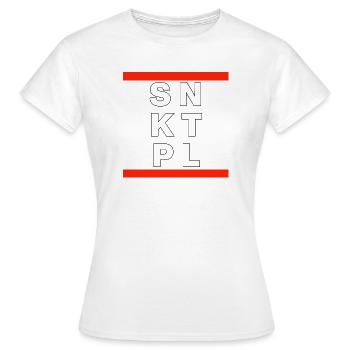 SNKTPL ST. PAULI HAMBURG DISTRICT LINKS COLORFUL - Women's T-Shirt - white - Front - AI Model Female 172 dark (172cm)