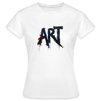 ART Brush Letter Art - Women's T-Shirt - white - Front - AI Model Female 172 dark (172cm)