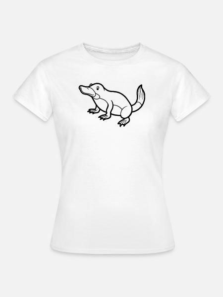 Schnabeltier - Frauen T-Shirt - Weiß