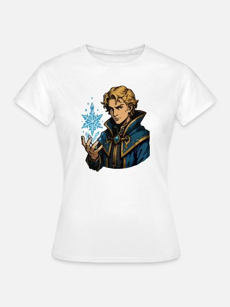 Eis Zauberer mit Frostzauber - Frauen T-Shirt - Weiß