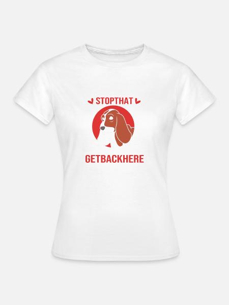 Basset Hound - Frauen T-Shirt - Weiß