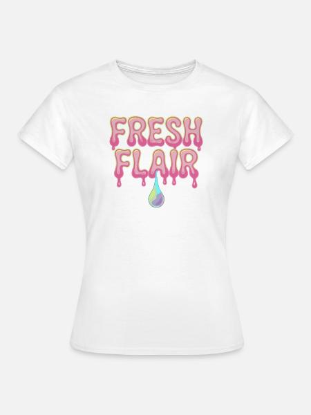 Fresh Flair Lebendiger Style - Frauen T-Shirt - Weiß