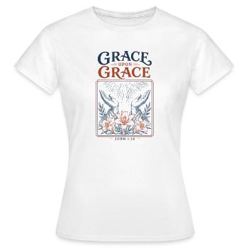 Gnade auf Gnade - Frauen T-Shirt - Weiß - Vorne - AI Model Female 172 dark (172cm)