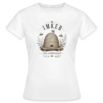 Imker aus Leidenschaft - Frauen T-Shirt - Weiß - Vorne - AI Model Female 172 dark (172cm)