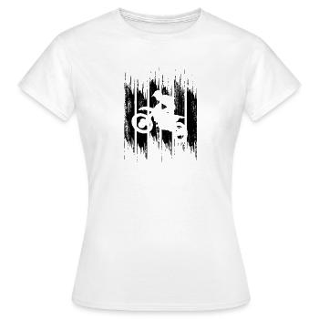 Motocross Fahrer - Frauen T-Shirt - Weiß - Vorne - AI Model Female 172 dark (172cm)