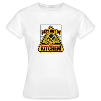 Stay out of the Kitchen! Pickleball Shirt - Frauen T-Shirt - Weiß - Vorne - AI Model Female 172 dark (172cm)