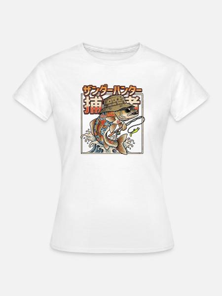 Zander Raubfischangler - Frauen T-Shirt - Weiß