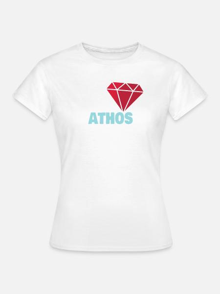 Athos als Diamant - Frauen T-Shirt - Weiß