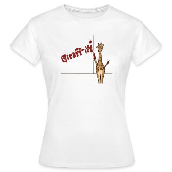 Giraffiti - Frauen T-Shirt - Weiß - Vorne - AI Model Female 172 dark (172cm)
