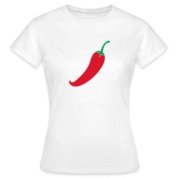 Red Chili - Frauen T-Shirt - Weiß - Vorne - AI Model Female 172 dark (172cm)