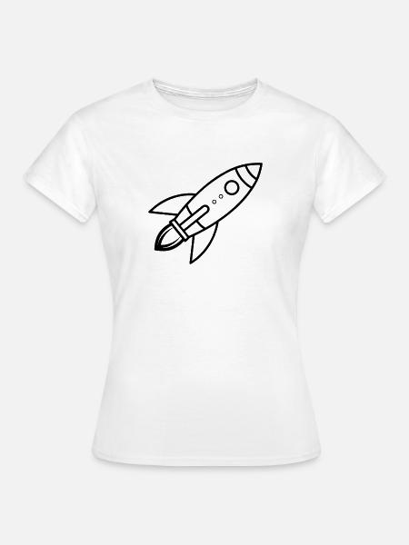 Rakete - Frauen T-Shirt - Weiß
