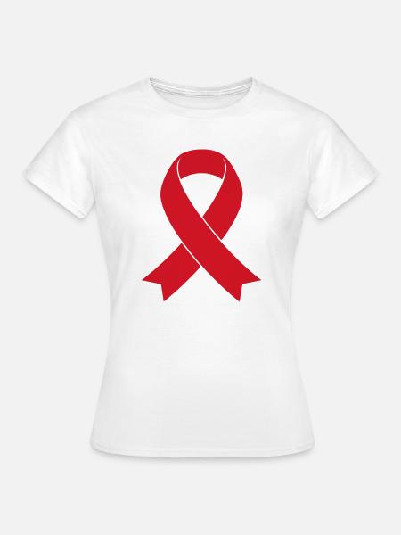Red Ribbon - Frauen T-Shirt - Weiß