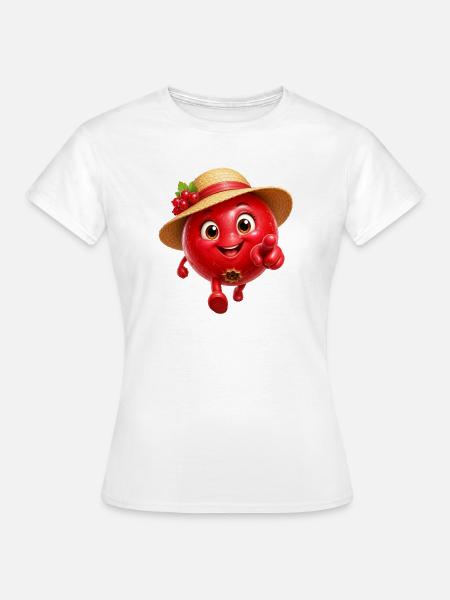 Himbeere - Frauen T-Shirt - Weiß
