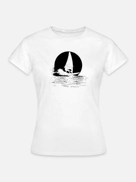 Windsurfer - Frauen T-Shirt - Weiß