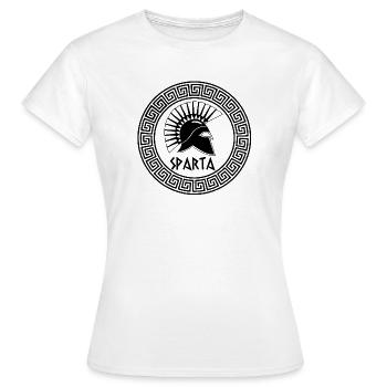 Guerrier spartiate noir - T-shirt Femme - blanc - Devant - AI Model Female 172 dark (172cm)