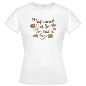 Professioneller Verhandlungsführer für Kleinkinder - Frauen T-Shirt - Weiß - Vorne - AI Model Female 172 dark (172cm)