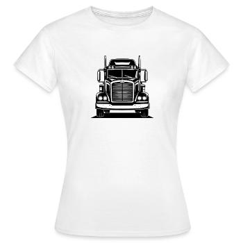 Sattelschlepper - Frauen T-Shirt - Weiß - Vorne - AI Model Female 172 dark (172cm)
