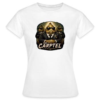 Carp Fishing The Carptel - Women's T-Shirt - white - Front - AI Model Female 172 dark (172cm)
