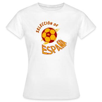 Spanien Fußball Krone Emblem - Frauen T-Shirt - Weiß - Vorne - AI Model Female 172 dark (172cm)