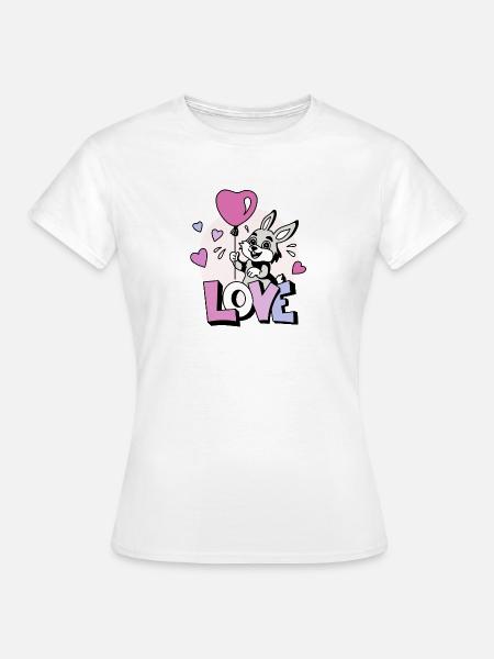 Love-Haeschen - Frauen T-Shirt - Weiß