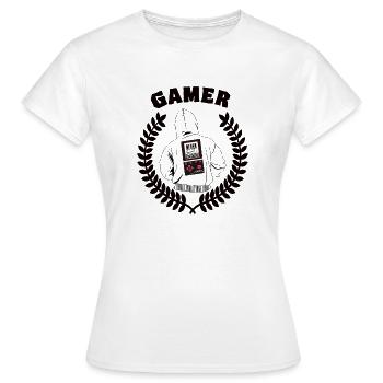 Gameboy Gamer - Frauen T-Shirt - Weiß - Vorne - AI Model Female 172 dark (172cm)