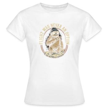 Fighting sloth with knife - Women's T-Shirt - white - Front - AI Model Female 172 dark (172cm)