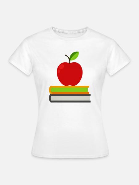 Apple Books - Frauen T-Shirt - Weiß