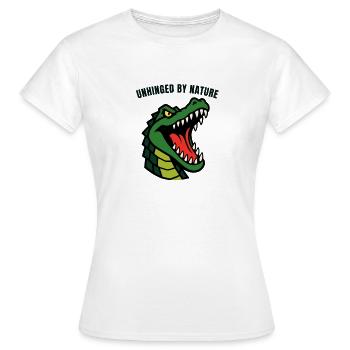 Unhinged by Nature Alligator - Frauen T-Shirt - Weiß - Vorne - AI Model Female 172 dark (172cm)