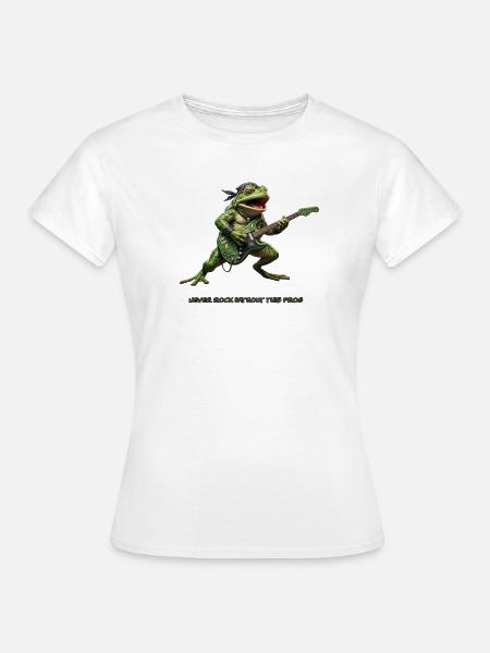 Joe Frog Gitarre - Frauen T-Shirt - Weiß