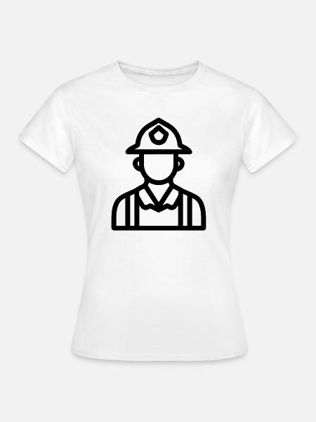 Feuerwehrmann - Frauen T-Shirt - Weiß