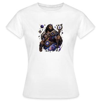 Magicien Guerrier Cosmique - T-shirt Femme - blanc - Devant - AI Model Female 172 dark (172cm)