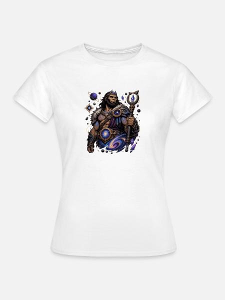 Kosmischer Kriegerzauberer - Frauen T-Shirt - Weiß