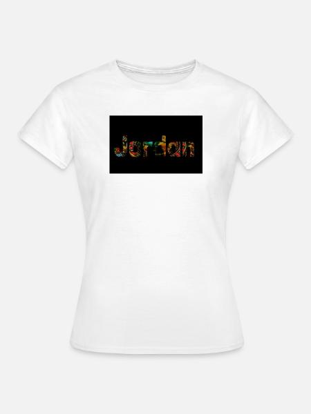 Roulette-Text mit Casino-Rad - Frauen T-Shirt - Weiß