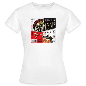 Ramen Design | Kanji | Japanische Schriftzeichen - Frauen T-Shirt - Weiß - Vorne - AI Model Female 172 dark (172cm)