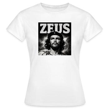 Zeus Che Noir & Blanc - T-shirt Femme - blanc - Devant - AI Model Female 172 dark (172cm)
