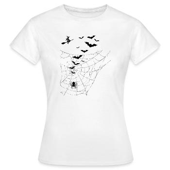 Un design d’Halloween effrayant - T-shirt Femme - blanc - Devant - AI Model Female 172 dark (172cm)