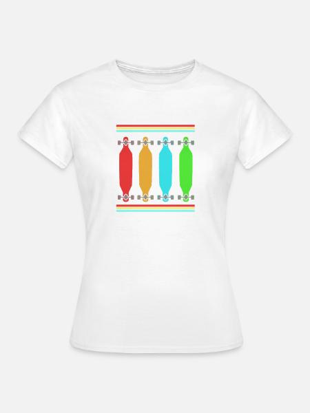 Longboard Longboarder Longboarding - Frauen T-Shirt - Weiß