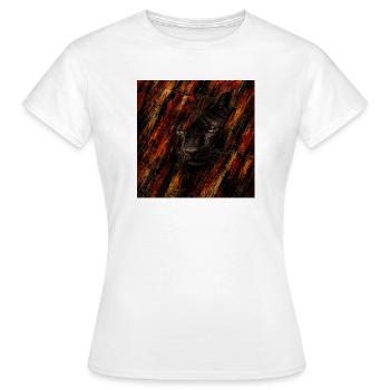Panthère  - T-shirt Femme - blanc - Devant - AI Model Female 172 dark (172cm)