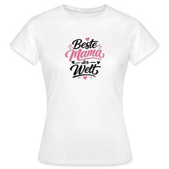 Beste Mama der Welt - Frauen T-Shirt - Weiß - Vorne - AI Model Female 172 dark (172cm)