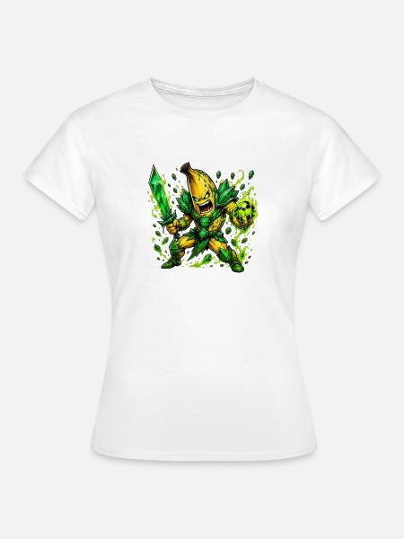 Bananen Kristallkrieger - Frauen T-Shirt - Weiß