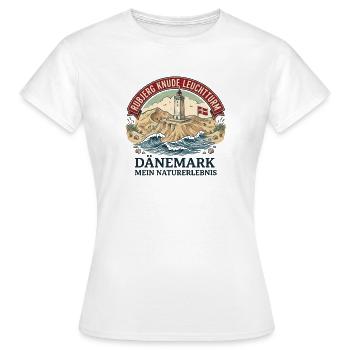 Rubjerg Knude Leuchtturm Dänemark - Frauen T-Shirt - Weiß - Vorne - AI Model Female 172 dark (172cm)