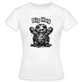 Große Umarmung, Schildkröte - Frauen T-Shirt - Weiß - Vorne - AI Model Female 172 dark (172cm)