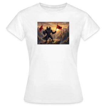 Aigle albanais - T-shirt Femme - blanc - Devant - AI Model Female 172 dark (172cm)