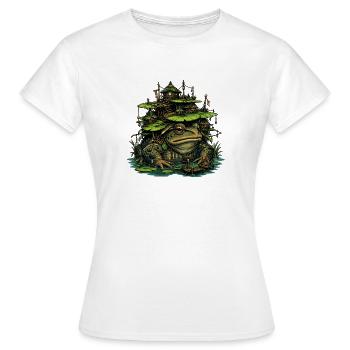 Sumpffrosch Inseldorf - Frauen T-Shirt - Weiß - Vorne - AI Model Female 172 dark (172cm)