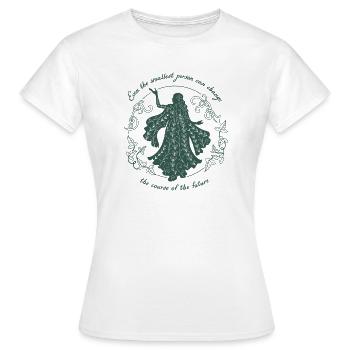 Der Herr Der Ringe Galadriel Mit Spruch  - Frauen T-Shirt - Weiß - Vorne - AI Model Female 172 dark (172cm)