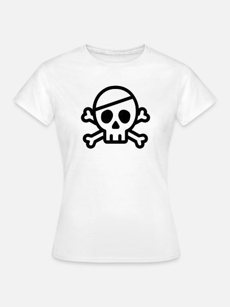 Schädel - Frauen T-Shirt - Weiß