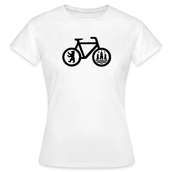 Schnellradweg Berlin Køpenhavn - T-shirt Femme - blanc - Devant - AI Model Female 172 dark (172cm)