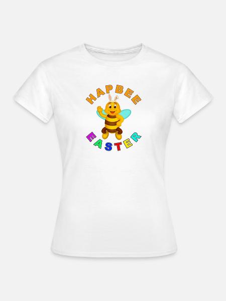 Fröhliche Basterbiene - Frauen T-Shirt - Weiß